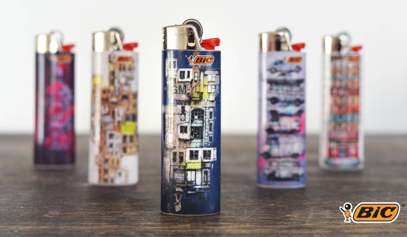 Personnalisation de briquet BIC made in France en cadeau publicitaire avec logo