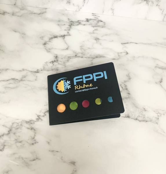 Bloc de post-its de couleurs personnalisé FPPI
