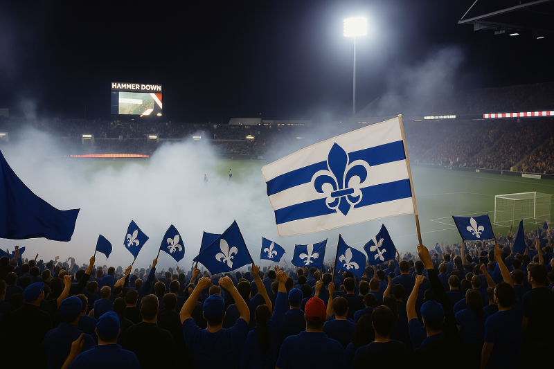 Personnalisation de drapeau supporter publicitaire