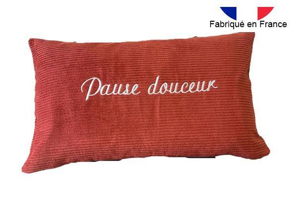 Fabrication de coussin personnalisé made in france